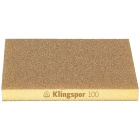 KLINGSPOR - Schleifschwämme SW 501 TR, Korund Korn 100 96 x 123 x 12,5mm, 100 Stück