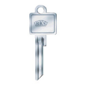 BKS - Schlüsselrohling, für Serie 88, B 4135, eckig, Stahl vernickelt