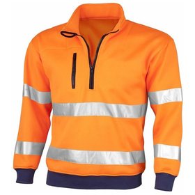 qualitex® - Sweatshirt "signal" warnorange, Größe M