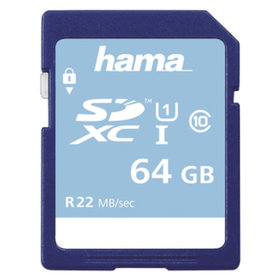 hama® - Speicherkarte, SDXC, 64GB, Class 10, High Speed Gold, 104379