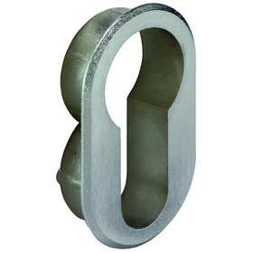 JuNie - Rosette für Profilzylinder oval, 7420, vernickelt, H 41mm
