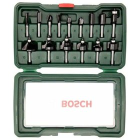 Bosch - Hartmetall-Fräser-Set xPromo, 15-teilig, Schaft-ø1/4"