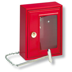 BURG-WÄCHTER - OA-Notschlüsselbox, abschließbar 6161, mit Haken, rot