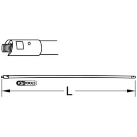 KSTOOLS® - Schraubverlängerung für Schornsteinfeger-Werkzeug Ø 18mm, 2m lang