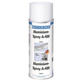 WEICON® - Aluminium-Spray A-400 brillant | hochwertiger Schutz gegen Rost und Korrosion | 400 ml