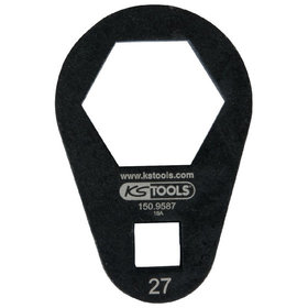 KSTOOLS® - 3/8" Einsteck-Ringschlüssel, extra flach, 27mm