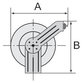 RIEGLER® - Schlauchaufroller Schweißtechnikausführung, Schlauch -ø 16,5x6/17x10, 15 m