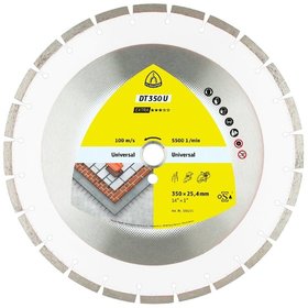 KLINGSPOR - Diamanttrennscheibe DT 350 U, 400 x 3,6 x 25,4mm 28 Segmente 40 x 3,6 x 10mm