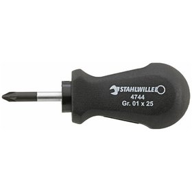 STAHLWILLE® - Kreuzschlitzschraubendreher DRALL PZ Größe 1 Klingen-L.25mm