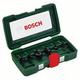 Bosch - Hartmetall-Fräser-Set xPromo, 6-teilig, Schaft-ø1/4"