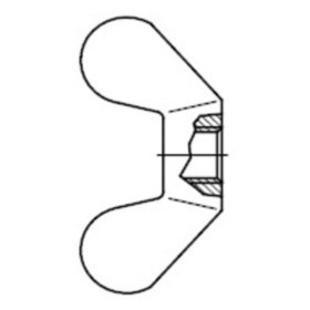 Flügelmuttern, DIN 315 Edelstahl A4 blank M 8