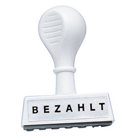 WEDO® - Textstempel BEZAHLT 1939 45mm Kunststoff weiß