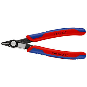 KNIPEX® - Electronic Super Knips® brüniert, mit Mehrkomponenten-Hüllen 125 mm 7841125