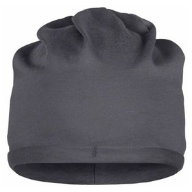 James & Nicholson - Bio-Baumwoll Beanie MB7113, graphit, Einheitsgröße