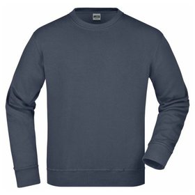 James & Nicholson - Workwear Sweatshirt JN840, navy-blau, Größe XS