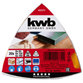 kwb - Haft-Schleifdreiecke, HOLZ & METALL, 93mm, K 60 / K 120 / K 180