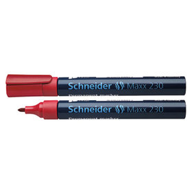 Schneider - Permanentmarker Maxx 230 123002 Rundspitze 1-3mm rot