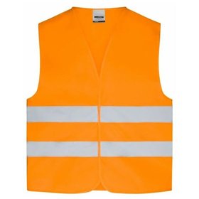 James & Nicholson - Kinder Sicherheitsweste im Beutel JN200K, leucht-orange, Größe 140-164