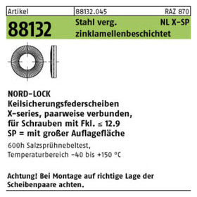 Federscheiben ART 88132 Nord-Lock X-series NLX6 (6,3 x 10,8 x 1,77)