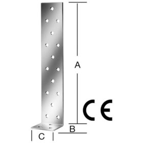 Vormann - Zuganker 1-teilig sendzimirverzinkt 200 xBreite 40 x 40 x 2mm mit CE