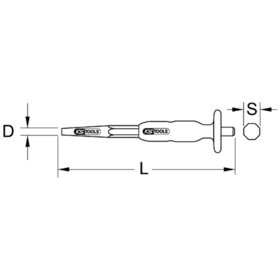 KSTOOLS® - Durchtreiber, ø5mm, konisch