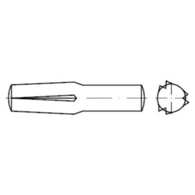 Steckkerbstift ISO 8741 Stahl blank ø4 x 8mm