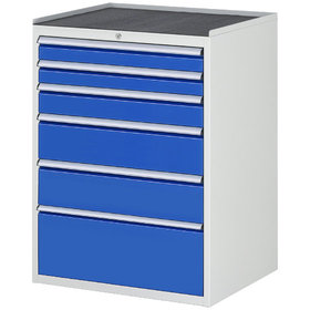 RAU. - Schrank XL7.7 für 7000, 770 x 650 x 1035mm, 6 Schubladen, Gummimatte