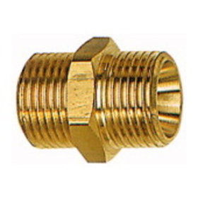 RIEGLER® - Doppelgewindenippel Messing Außengewinde G3/8" Außengewinde G3/8" L25mm