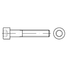 Zylinderschraube mit Innensechskant ISO 4762 Stahl 10.9 M24 x 210mm