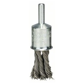 Bosch - Pinselbürste, Edelstahl, gezopfter Draht, 0,35mm, 19mm, 4500 U/ min (2608622129)