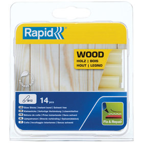 Rapid® - Klebesticks Holz ø12 x 94mm 14er Pack, 40107360