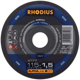 RHODIUS - Trennscheibe XT77 115x1,5mm gerade