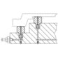 HALDER - Positioniersensoren, pneumatisch/Anschluss unten | d1=16 mm / h1=5 mm | 22800.0100