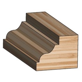 FAMAG® - Profilfräser HM 34,9 x 13,5 x 52,4mm, Radius 4mm/4mm, Schaft 6mm 3122.834