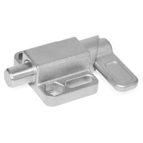 Ganter Norm® - 722.3-10-20-L-A4 Edelstahl-Federriegel mit Anschraubflansch, parallel zum Raststift