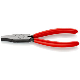 KNIPEX® - Flachzange schwarz atramentiert, mit Kunststoff überzogen 160 mm 2001160