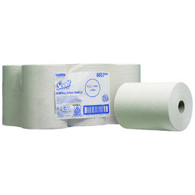 Scott® - Slimroll Handtuchpapierrolle weiß 1-lagig, 165m Rolle, 19,8cm, VE 6 Rollen