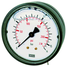RIEGLER® - Glyzerinmanometer, Kunststoff, G 1/4" hinten zentrisch, -1/+5,0 bar, Ø 63