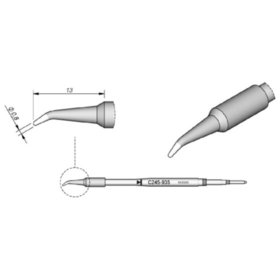 JBC - Lötspitze Serie C245, Rundform, C245935/ø0,8mm, gebogen