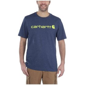 carhartt® - Herren T-Shirt CORE LOGO T-SHIRT S/S, dark cobalt blue heather, Größe S