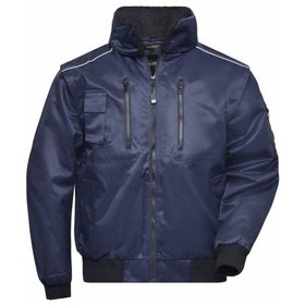 James & Nicholson - 3 in 1 Workwear Jacke JN812, navy-blau, Größe M