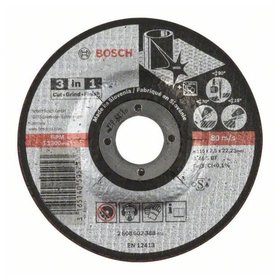Bosch - Trennscheibe 3-in-1 A 46 S BF, gekröpft, 115mm, 22,23mm, 2,5mm (2608602388)