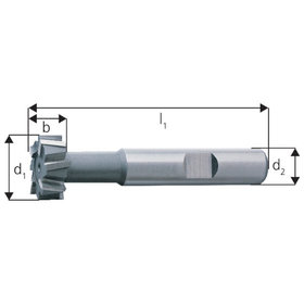 forum® - T-Nutenfräser DIN 851AB HSSE ø12,5 x 6,0mm