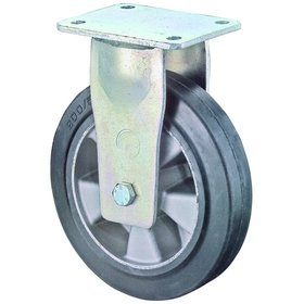 BS ROLLEN - Bockrolle,Ø 200mm,B 76mm,500kg,RR110.B80,mit Anschraubplatte,schwarz