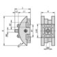 KIPP - ADAPTER, SCHWENKBAR, L=46,1, B=88, H=40, B1=51, BN=8/10, POLYAMID SCHWARZ