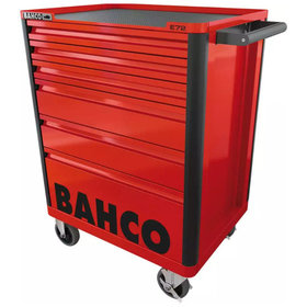 BAHCO® - Werkstattwagen mit 6 Schubladen E72, rot, 693 mm × 510 mm × 955 mm