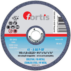 FORTIS - Trennscheibe Metall Ino x 115 x 1,0mm