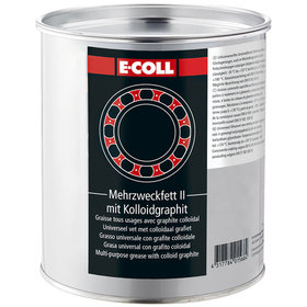 E-COLL - Mehrzweck-Universalfett Typ II grau, säurefrei, graphitiert1kg Dose