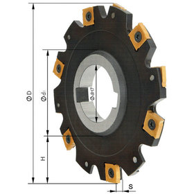 FORMAT - Scheibenfräser ohne Bund ø80 x 4mm Z 8