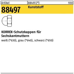 Schutzkappen ART 88497 KORREX schwarz Typ 604 für Sechskantmuttern M 4 S